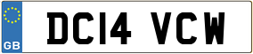 Trailer License Plate